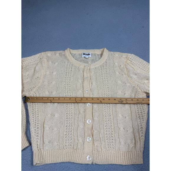 Rouje Paris Womens Size 40 / US 8 Azia Cardigan Sweater Coquille - Picture 5 of 11